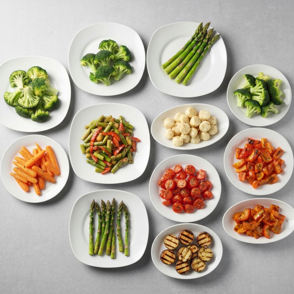 Verschiedene Zubereitungsarten für Gemüse